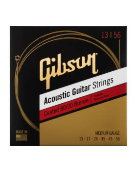 GIBSON SAG-CBRW13 COATED 80/20 BRONZE ACOUSTIC GUITAR STRINGS MEDIUM Струни для акустичних гітар