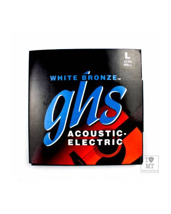 GHS STRINGS WB-L WHITE BRONZE Струни для акустичних гітар
