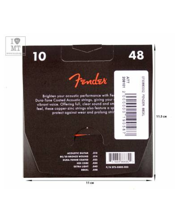 FENDER 880XL Струни для акустичних гітар
