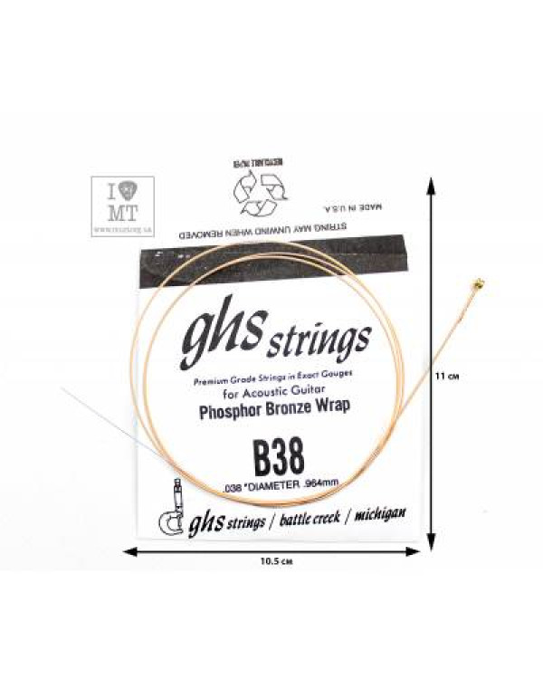 GHS STRINGS B38 Струна для акустичної гітари