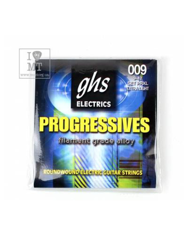 GHS STRINGS PROGRESSIVES PRXL 09-42 Струни для електрогітар
