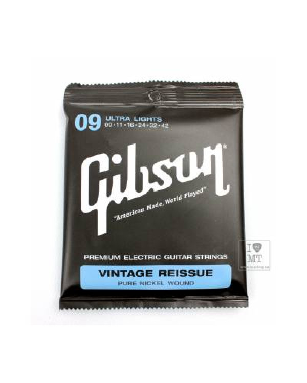 GIBSON SEG-VR9 VINTAGE RE-ISSUE PURE NICKEL WOUND .009-.042 Струни для електрогітар