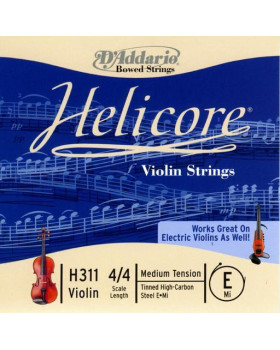 Струна для скрипки D'ADDARIO HELICORE VIOLIN SINGLE E STRING 4/4 Scale Medium Tension-foto2