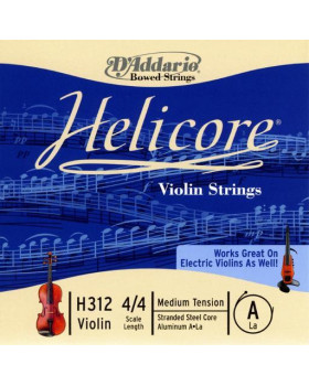 Струна для скрипки D'ADDARIO HELICORE VIOLIN SINGLE A STRING 4/4 Scale Medium Tension-foto2