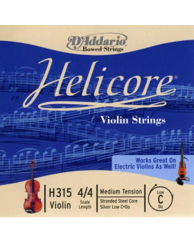 Струна для скрипки D'ADDARIO HELICORE VIOLIN SINGLE C STRING 4/4 Scale Medium Tension-foto2