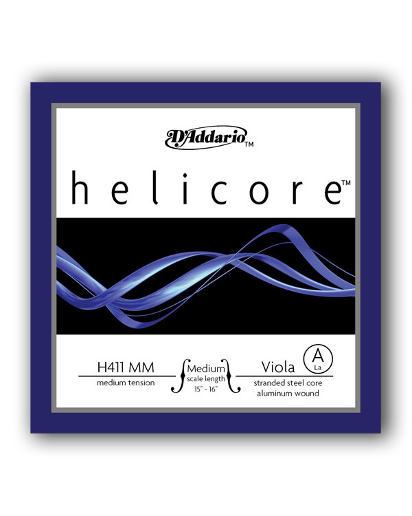 Струна для альта D'ADDARIO HELICORE VIOLA SINGLE A STRING Medium Scale Medium Tension