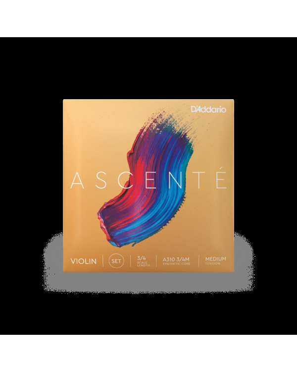 Струна для скрипки D'ADDARIO ASCENT'E VIOLIN STRING SET 3/4 Scale Medium Tension