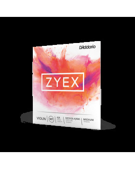 Струни для скрипки D'ADDARIO ZYEX VIOLIN STRING SET 4/4 MEDIUM TENSION (Silver D)-foto2