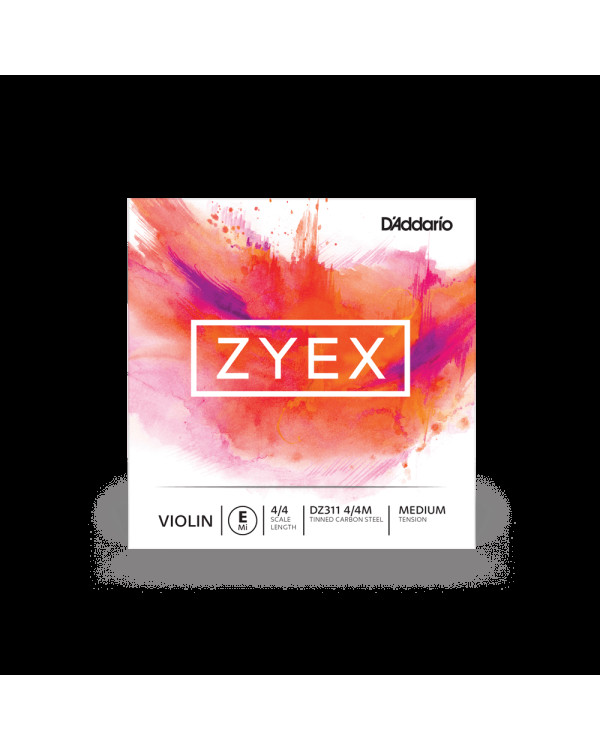 Струна для скрипки D'ADDARIO ZYEX VIOLIN STRING E 4/4 MEDIUM TENSION