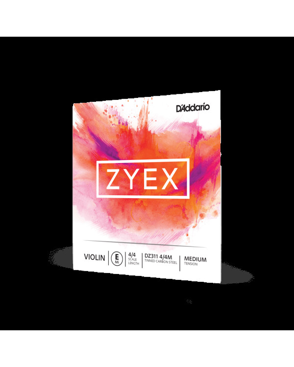Струна для скрипки D'ADDARIO ZYEX VIOLIN STRING E 4/4 MEDIUM TENSION