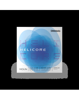 Струни для скрипки D'ADDARIO HELICORE VIOLIN STRING SET WOUND E 4/4 Scale Medium Tension