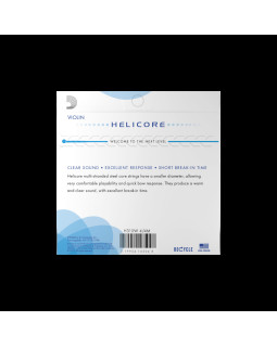 Струни для скрипки D'ADDARIO HELICORE VIOLIN STRING SET WOUND E 4/4 Scale Medium Tension-foto3