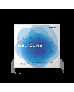 Струни для контрабасу D'ADDARIO HELICORE ORCHESTRAL BASS STRING SET 3/4 Scale Medium Tension