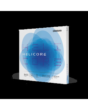 Струни для контрабасу D'ADDARIO HELICORE HYBRID BASS STRING SET 3/4 Scale Medium Tension-foto2