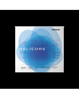 Струни для контрабасу D'ADDARIO HELICORE SOLO BASS STRING SET 3/4 Scale Medium Tension
