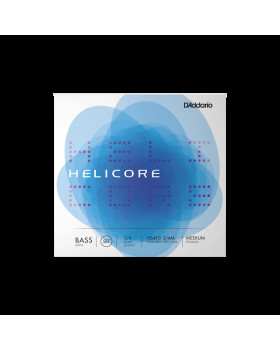 Струни для контрабасу D'ADDARIO HELICORE SOLO BASS STRING SET 3/4 Scale Medium Tension