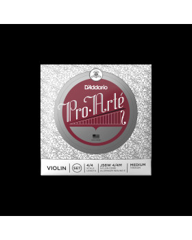 Струни для скрипки D'ADDARIO PRO-ART'E VIOLIN STRING SET WITH WOUND E 4/4 Scale Medium Tension