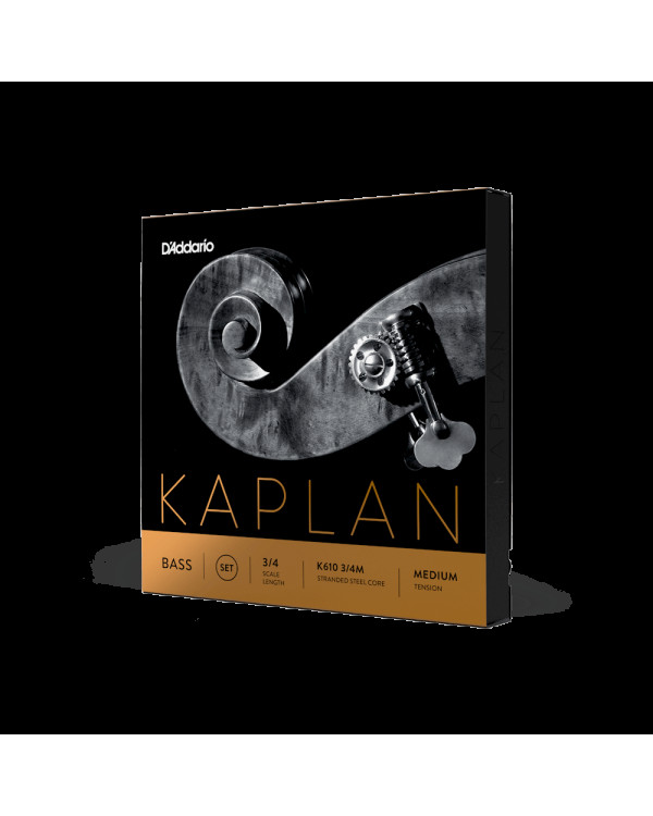 Струни для контрабасу D'ADDARIO KAPLAN BASS STRING SET 3/4 Scale, Medium Tension