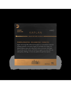 Струни для скрипки D'ADDARIO KAPLAN AMO VIOLIN STRING SET 4/4 Scale Medium Tension-foto3