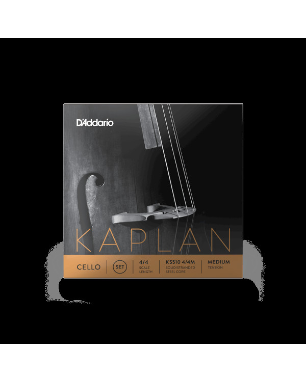 Струни для віолончелі D'ADDARIO KAPLAN CELLO STRING SET 4/4 Scale Medium Tension