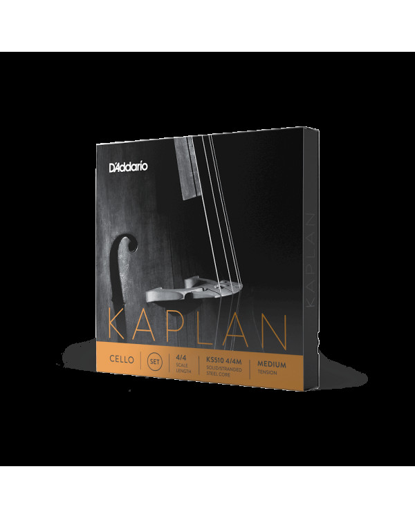 Струни для віолончелі D'ADDARIO KAPLAN CELLO STRING SET 4/4 Scale Medium Tension