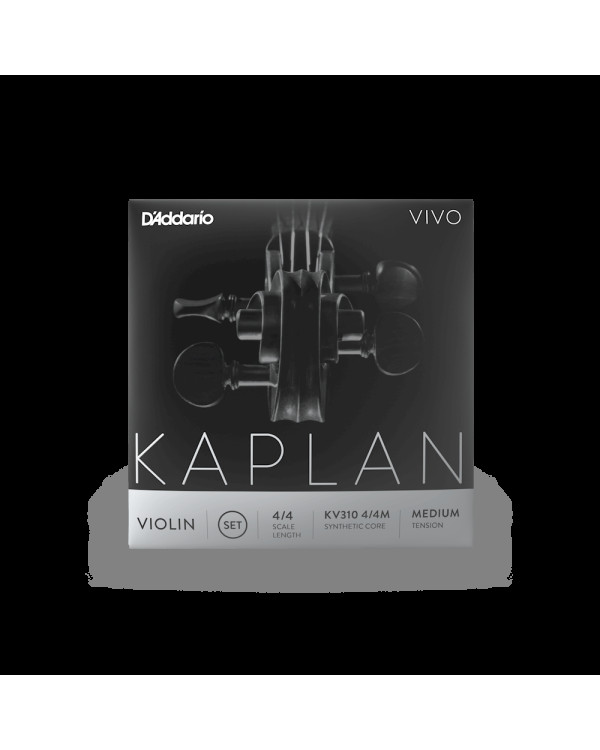 Струни для скрипки D'ADDARIO KAPLAN VIVO VIOLIN STRING SET 4/4 Scale Medium Tension