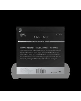 Струни для скрипки D'ADDARIO KAPLAN VIVO VIOLIN STRING SET 4/4 Scale Medium Tension-foto3