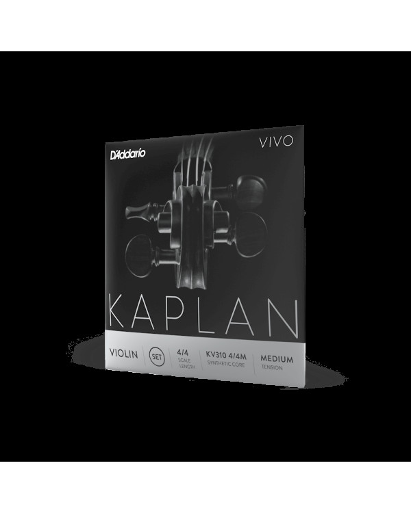 Струни для скрипки D'ADDARIO KAPLAN VIVO VIOLIN STRING SET 4/4 Scale Medium Tension