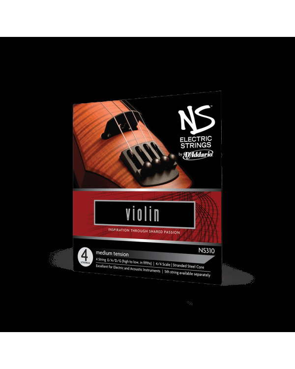 Струни для електроскрипки D'ADDARIO NS ELECTRIC VIOLIN STRING SET 4/4 Scale Medium Tension