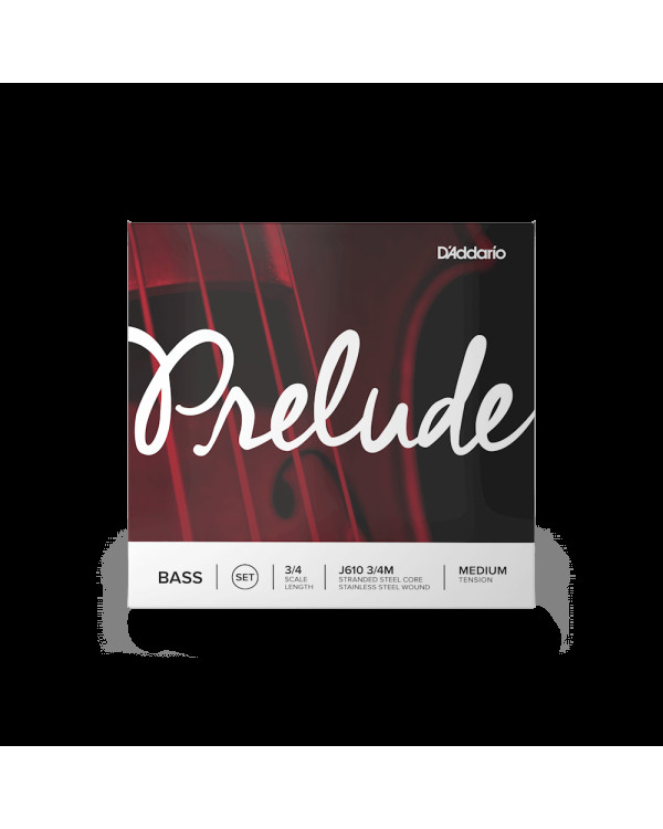 Струни для контрабасу D'ADDARIO PRELUDE BASS STRING SET 3/4 Scale Medium Tension