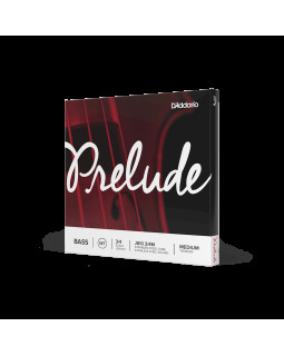 Струни для контрабасу D'ADDARIO PRELUDE BASS STRING SET 3/4 Scale Medium Tension-foto2