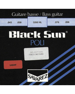 SAVAREZ 3260 НL Струни для бас-гітари Black Sun 0,43-0,96 Light