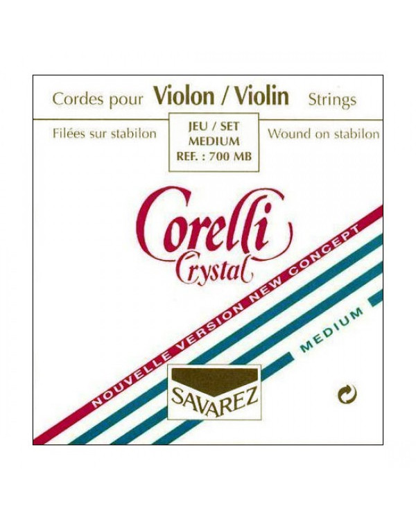 SAVAREZ 700MB Струни для скрипки Corelli Crystal Medium