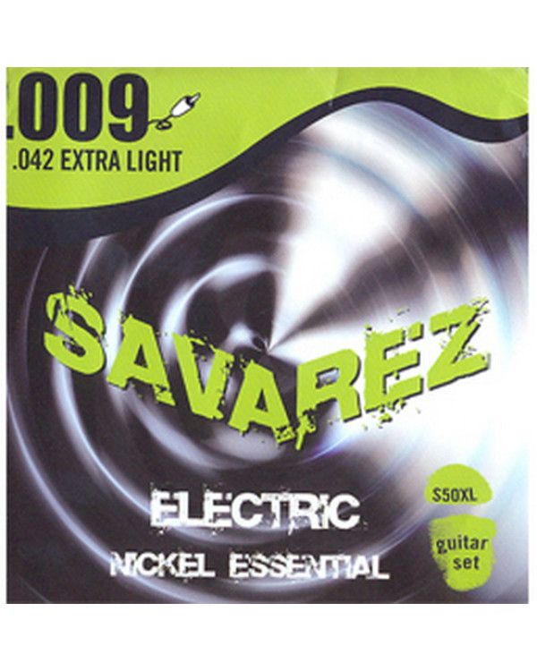 SAVAREZ S50XL Струни для електрогітари Nickel Essential 0,09-0,42 Extra Light