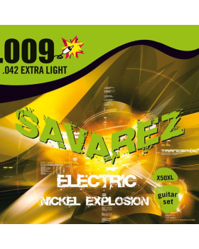 SAVAREZ Х50XL Струни для електрогітари Nickel Explosion 0,09-0,42 Extra Light