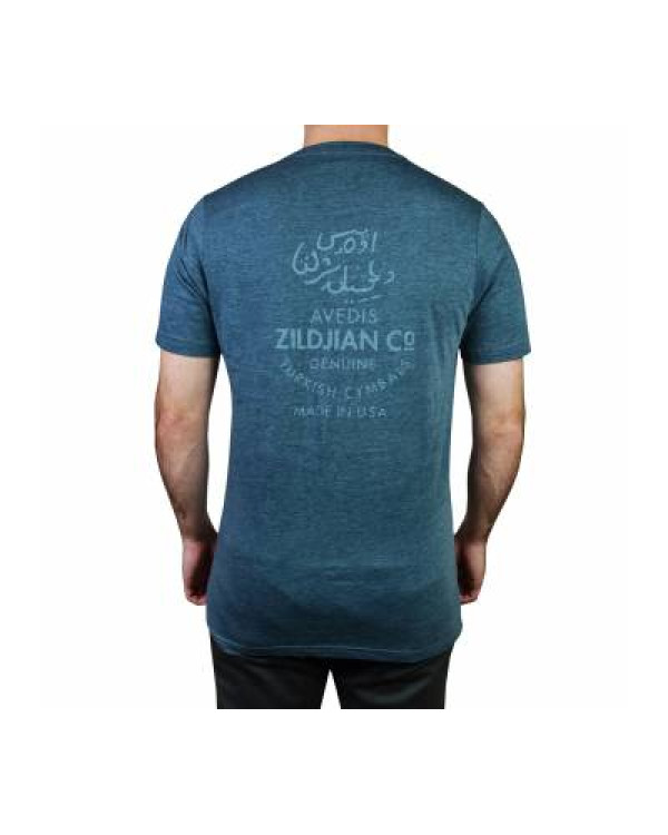 ZILDJIAN HEATHERED BLUE TEE SHIRT XL Футболка