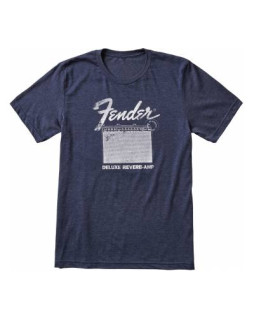 FENDER T-SHIRT DELUXE REVERB BLUE M Футболка