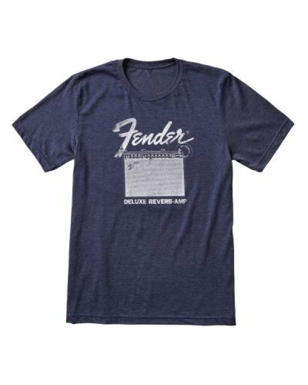 FENDER T-SHIRT DELUXE REVERB BLUE M Футболка