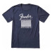 FENDER T-SHIRT DELUXE REVERB BLUE M Футболка