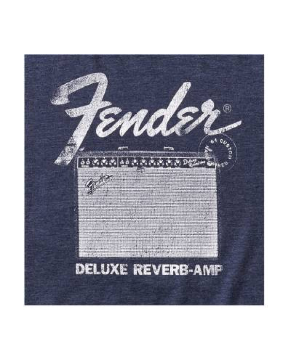 FENDER T-SHIRT DELUXE REVERB BLUE M Футболка