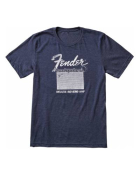 FENDER T-SHIRT DELUXE REVERB BLUE L Футболка