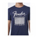 FENDER T-SHIRT DELUXE REVERB BLUE L Футболка