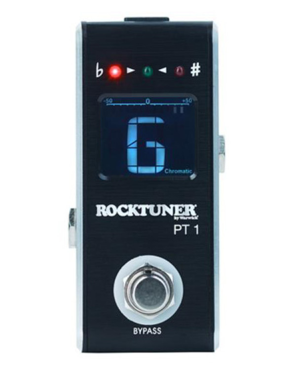 Тюнер хроматичний ROCKTUNER RTPT1 BLK MINI PEDAL TUNER