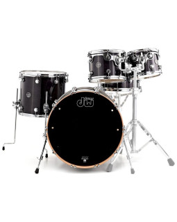 DW PERFORMANCE SERIES 5-PIECE SHELL PACK MAPLE SNARE (EBONY STAIN)