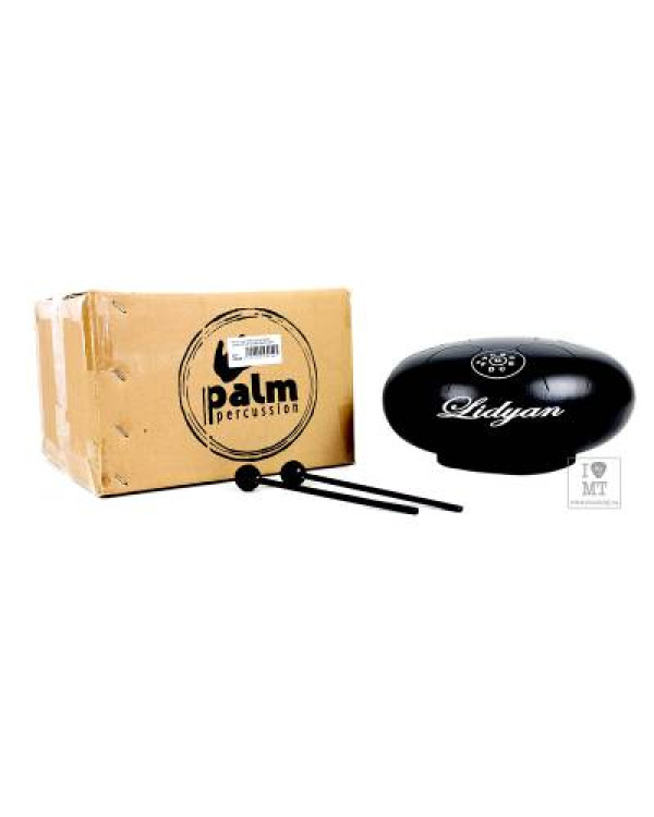 PALM PERCUSSION METAL TONGUE DRUM 9 LEAFS BLACK DOFF Глюкофон