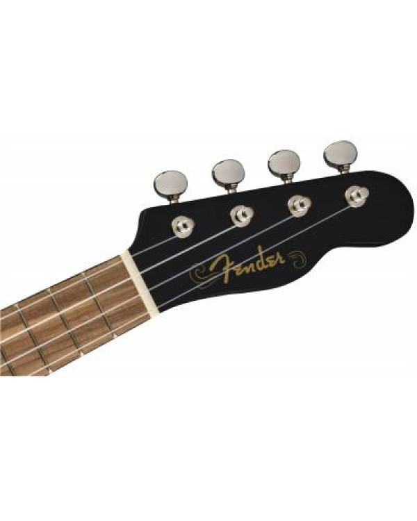 FENDER UKULELE VENICE SOPRANO BLACK WN Укулеле