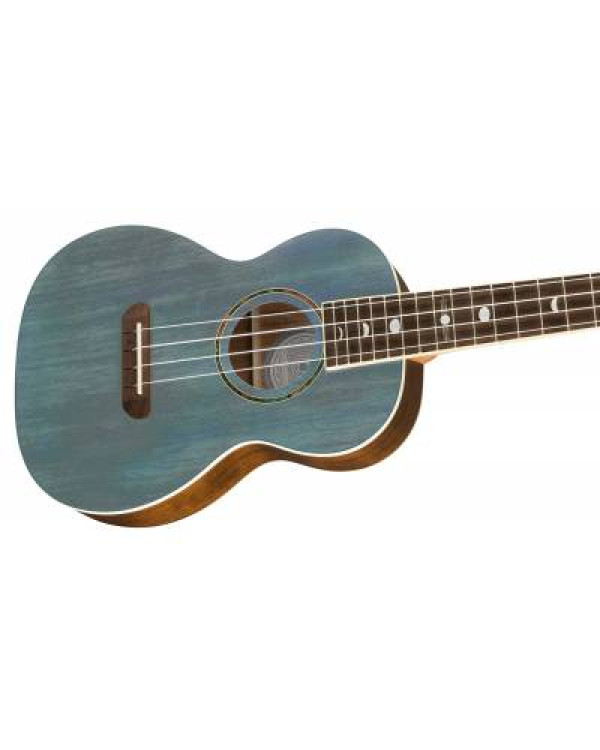 FENDER DHANI HARRISON UKULELE WN TURQUOISE Укулеле