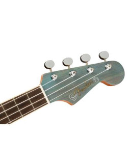 FENDER DHANI HARRISON UKULELE WN TURQUOISE Укулеле-foto6