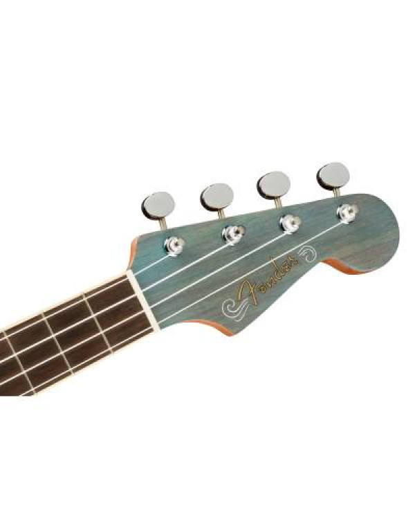 FENDER DHANI HARRISON UKULELE WN TURQUOISE Укулеле