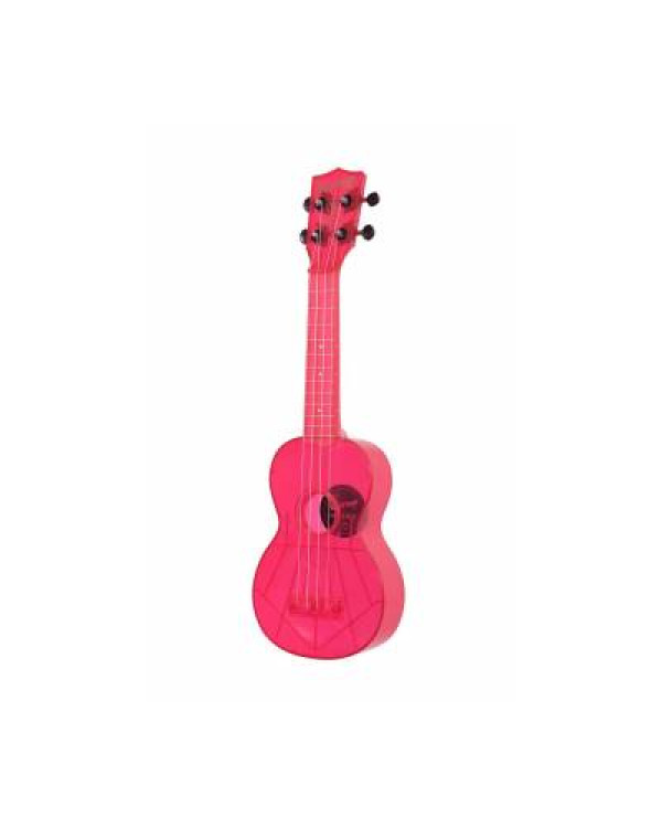 KALA WATERMAN FLUORESCENT PINK SOPRANO UKULELE Укулеле